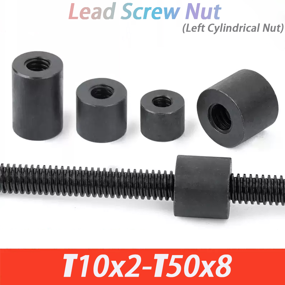 Lead Screw 8Mm - 1 unidad de tuerca cilíndrica izquierda
