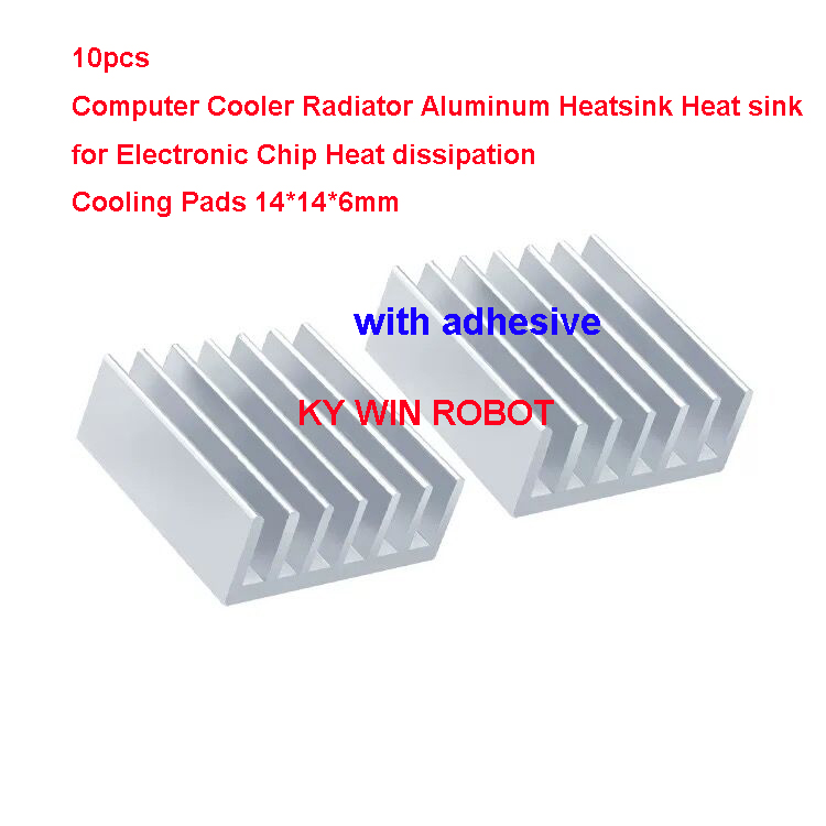 Aluminium Extrusion - 10 piezas de mini disipadores de