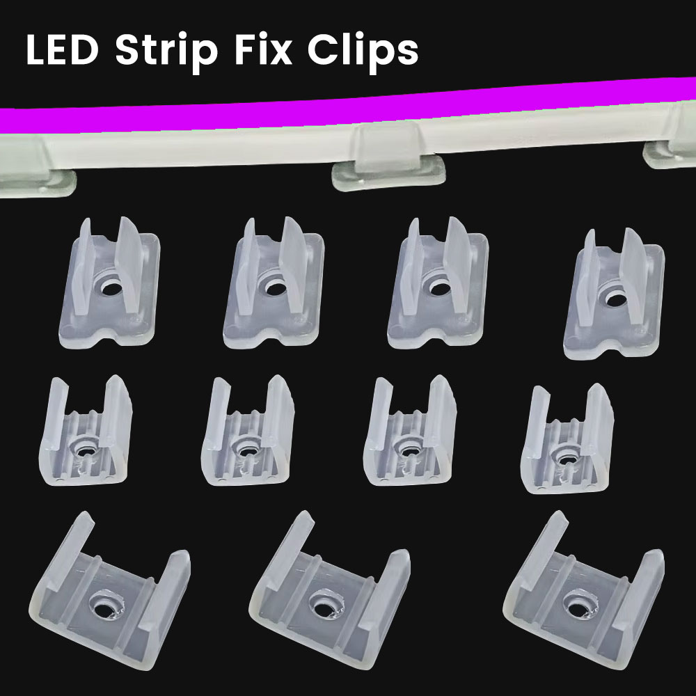 Coupling 8Mm - Clips de fijación para tira de