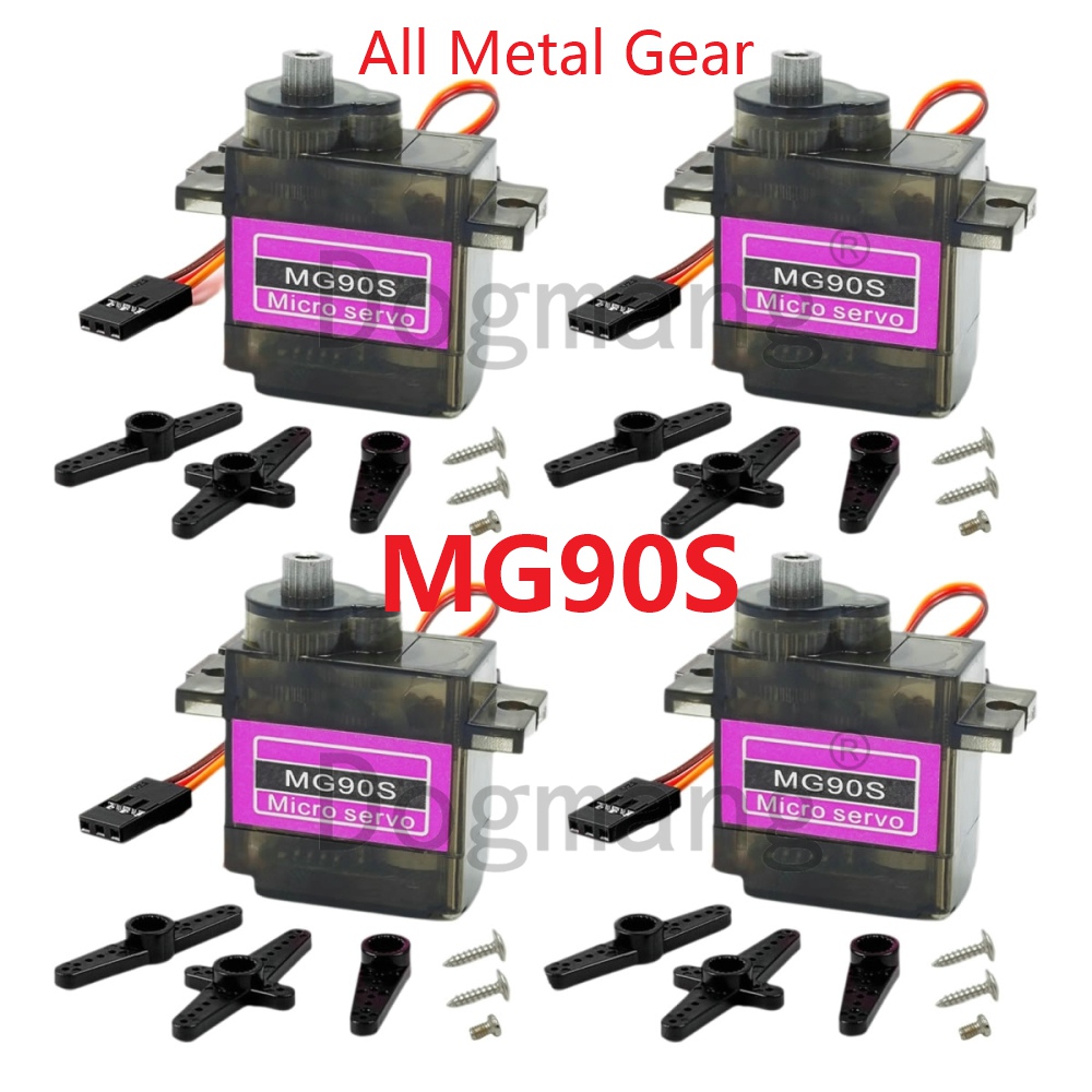 Servo 9G - Servo MG90S, 1/2/4/10/20/50 Uds., engranaje totalmente