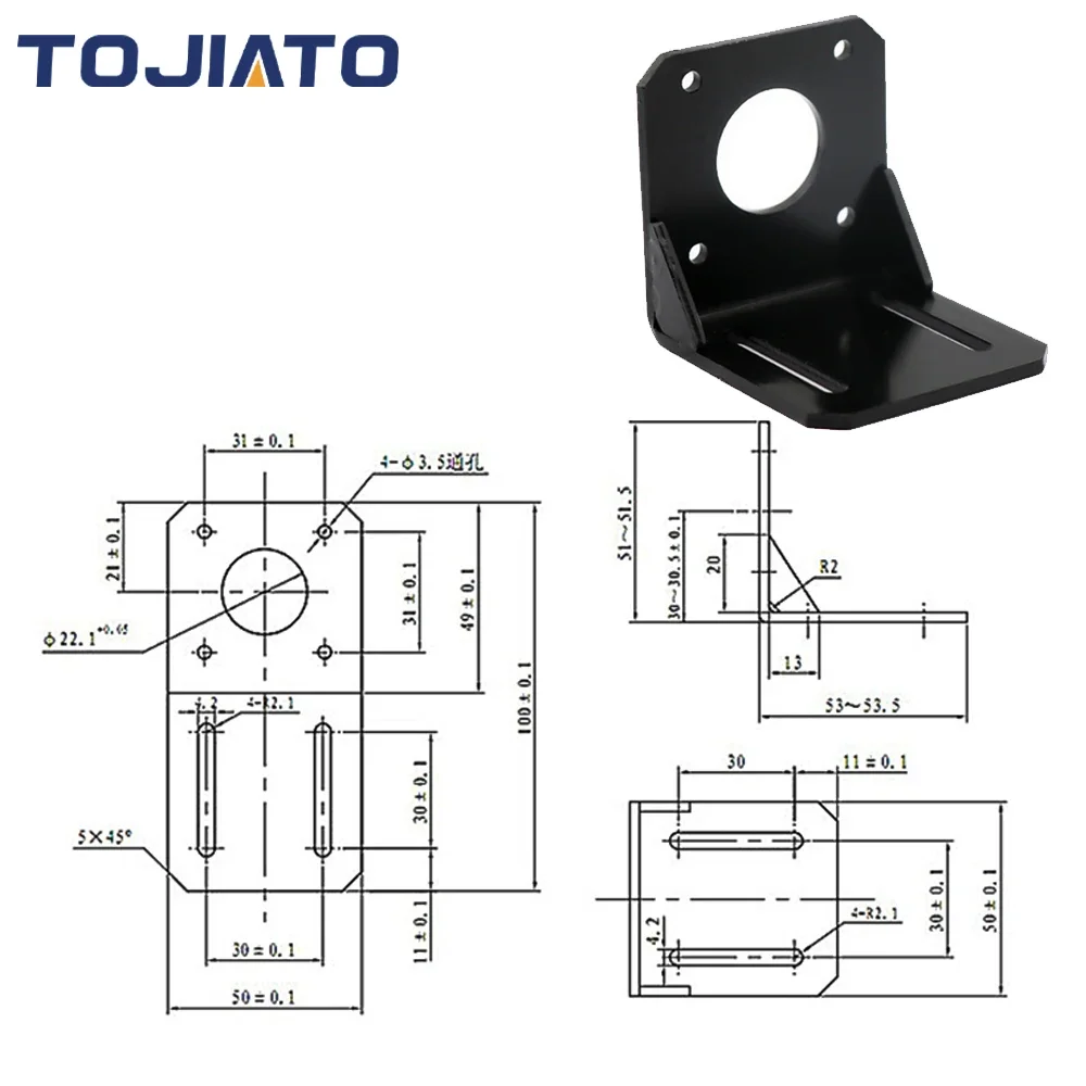 Base de montaje de Motor paso  - Stepper Motor Nema17 reseña y precio