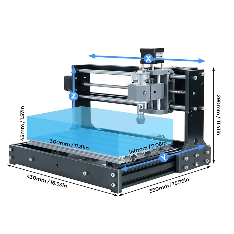 Fresadora CNC 3018 TWOTREES, M - 3018 Aluminium Cnc reseña y precio