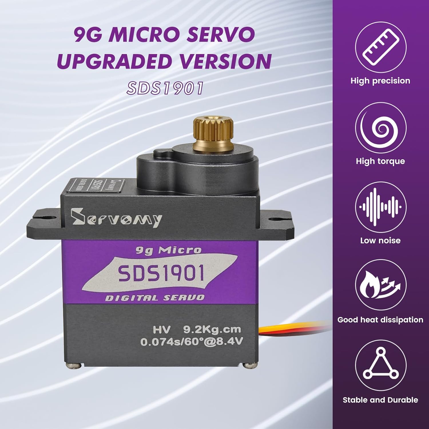 SERVOMY-SDS1901 Digital 9G Mic - Servo 9G reseña y precio