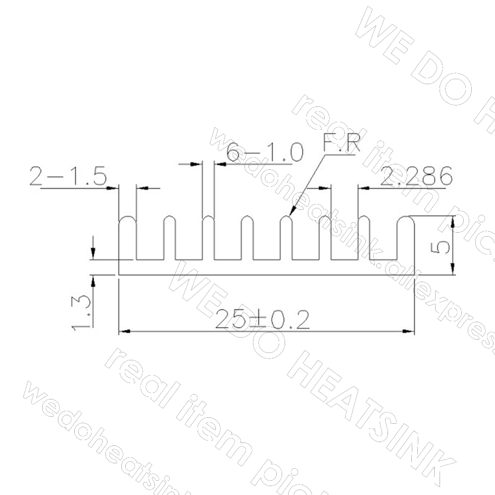 WE DO disipador de calor 25x25 - Aluminium Extrusion reseña y precio