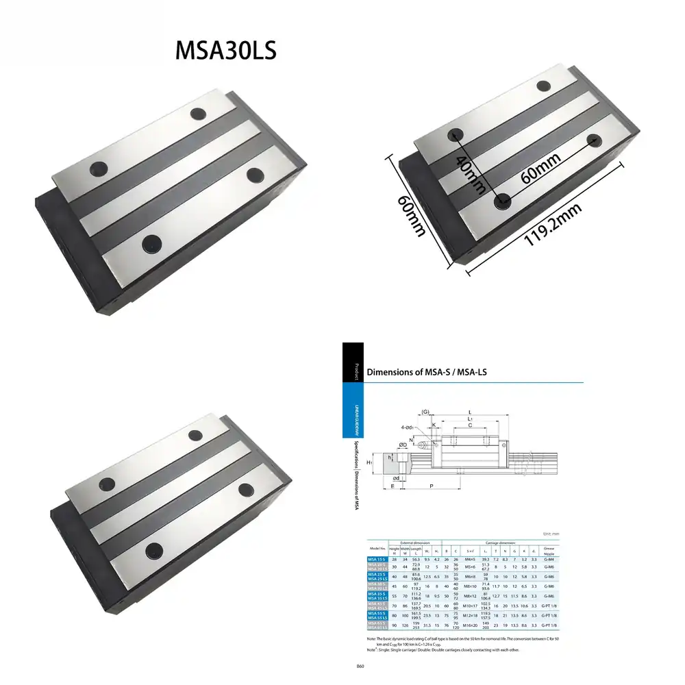 Bloque Deslizante para Riel de - Linear Rail reseña y precio